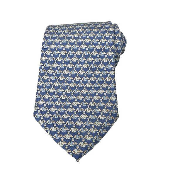 Vineyard Vines Custom Collection Men's Silk Tie The Doe Fund Ready Willing Able - Picture 1 of 8